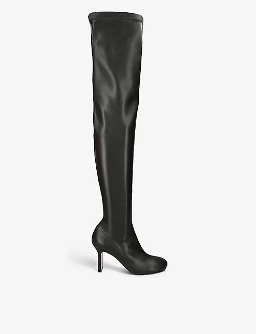 STELLA MCCARTNEY: Ivy over-the-knee faux-leather heeled boots