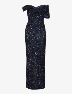 RACHEL GILBERT: Mirella sequin-embellished woven gown