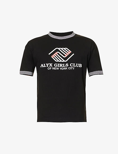 1017 ALYX 9SM：Girls Club 图案印花平纹针织棉 T 恤
