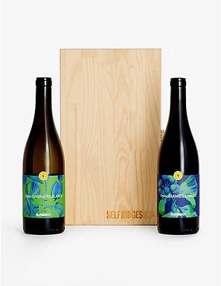 SELFRIDGES SELECTION: Red and white organic wine gift box - 2 items included