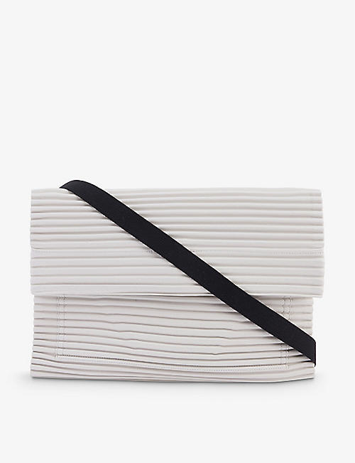 HOMME PLISSE ISSEY MIYAKE: Pleated knitted cross-body bag