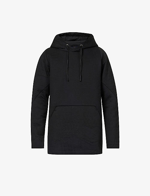 BYBORRE: Panelled oversized recycled-polyester and recycled cotton-blend hoody