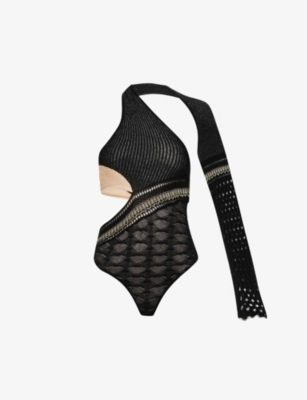 ROBERTA EINER - Dina cut-out knitted bodysuit