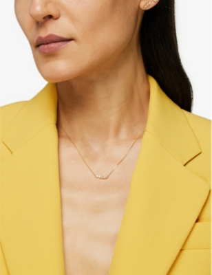 SUZANNE KALAN: Frenzy 18ct yellow-gold and 0.31ct diamond necklace