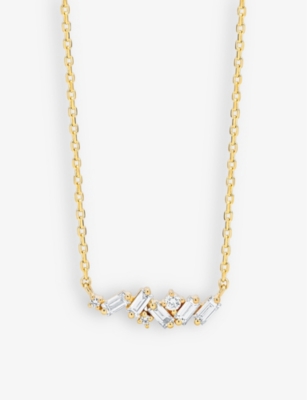 Suzanne Kalan Womens 18k Yellow Gold Frenzy 18ct Yellow-gold And 0.31ct Diamond Necklace