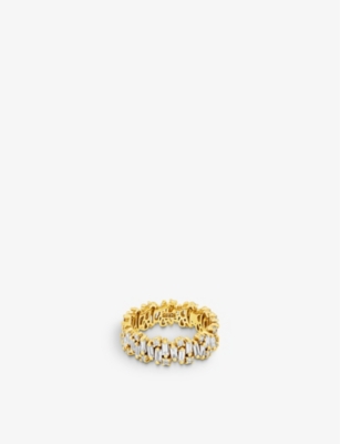 SUZANNE KALAN SUZANNE KALAN WOMEN'S 18K YELLOW GOLD FIREWORK 18CT YELLOW GOLD AND 2.33CT DIAMOND ETERNITY RING,61894526