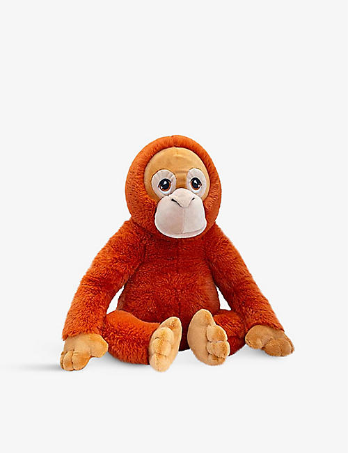 KEEL：再生聚酯纤维红毛猩猩柔软玩具 45 厘米