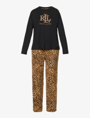 Ralph lauren discount leopard print pajamas