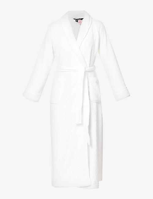 LAUREN RALPH LAUREN: Textured fleece robe