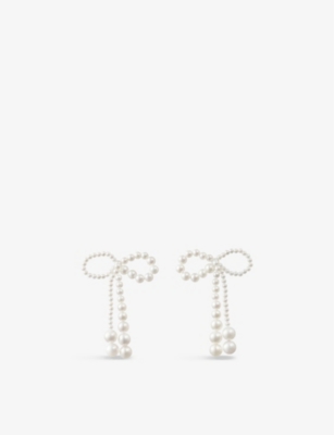 Sophie Bille Brahe Grande Rosette De Perles 14ct Yellow Gold And Freshwater Pearl Earrings In 14k Yellow