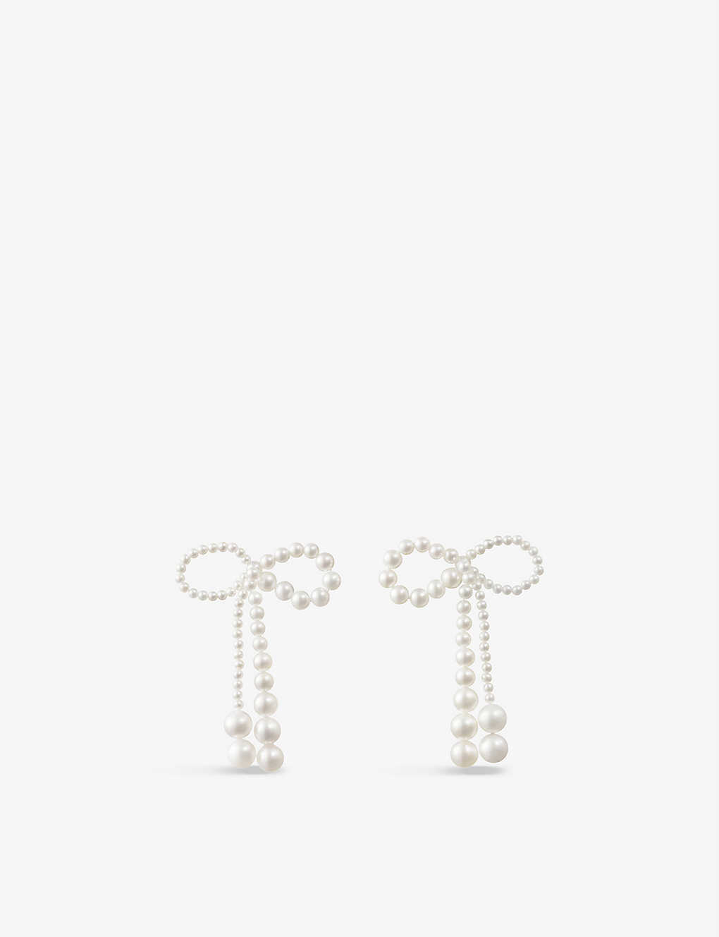 Shop Sophie Bille Brahe Rosette De Perles 14ct Yellow Gold And Freshwater Pearl Earrings In 14k Yellow