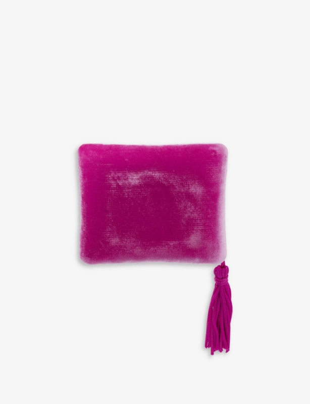 Square velvet jewellery box 10.4cm