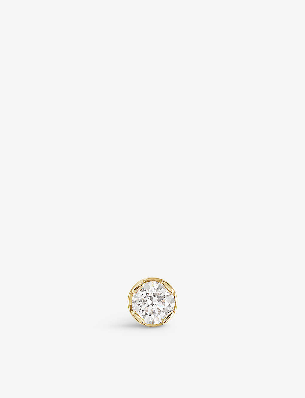 Sophie Bille Brahe Womens 18k Yellow Gold Diamant 18ct Yellow-gold And 0.12ct Diamond Stud Earring