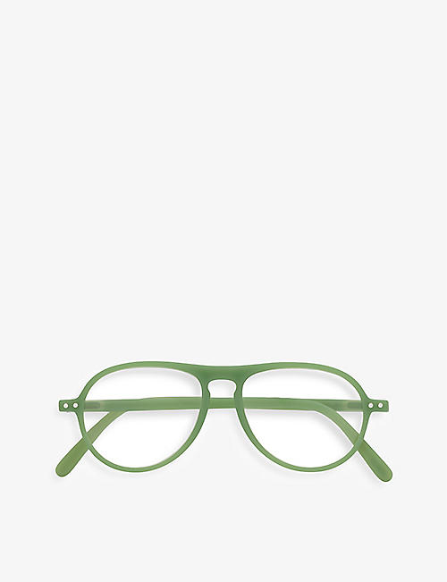 IZIPPERIZI: Essentia #K Oval-frame reading glasses +2.50
