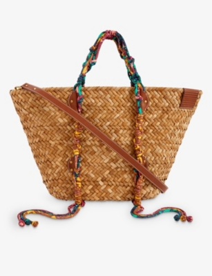 ZIMMERMANN Macrame woven basket bag Selfridges