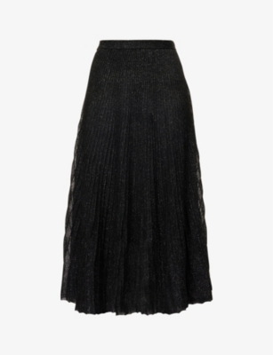 PROENZA SCHOULER Metallic stretch woven midi skirt Selfridges