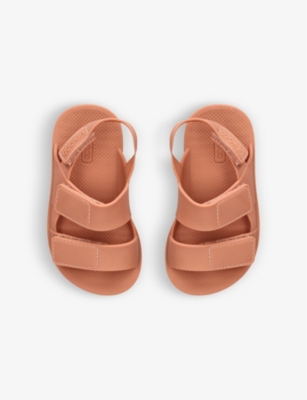 Shop Liewood Joy Logo-embossed Rubber Sandals 6 Months - 4 Years In Pale Pink
