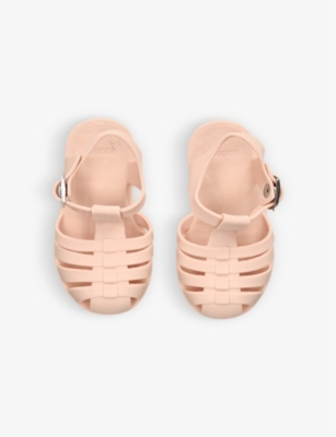 Shop Liewood Pale Pink Bre Buckle-fastening Rubber Sandals 6 Months - 4 Years