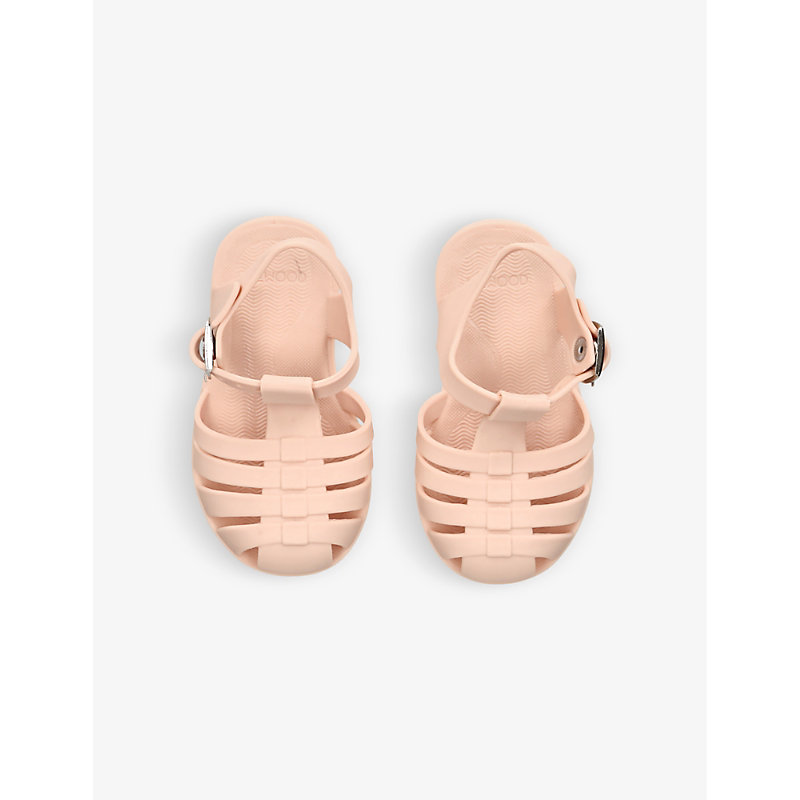 Shop Liewood Pale Pink Bre Buckle-fastening Rubber Sandals 6 Months - 4 Years
