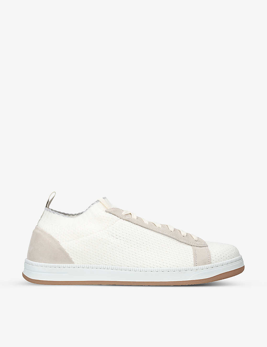 Eleventy Low-top Lace-up Sneakers In White