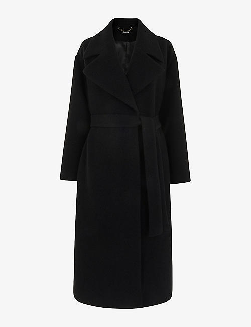 WHISTLES: Lorna tie-waist wool coat