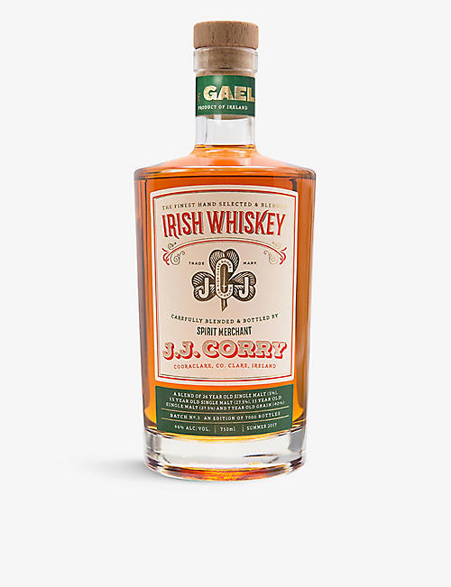 IRISH WHISKY：J.J. Corry The Gael 混合麦芽爱尔兰威士忌 700 毫升