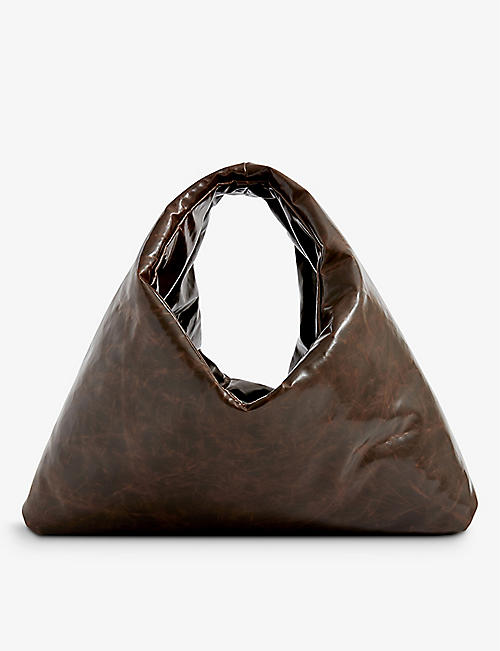 KASSL EDITIONS: Anchor slouchy faux-leather bag