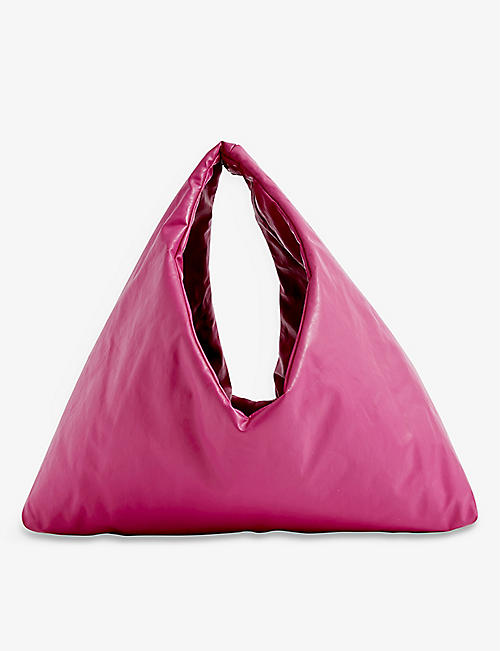 KASSL EDITIONS: Anchor small slouchy coated-cotton shoulder bag