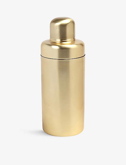 BE HOME: Gold-tone stainless-steel cocktail shaker 19cm