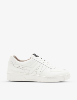 ALLSAINTS: Vix logo-tab leather low-top trainers