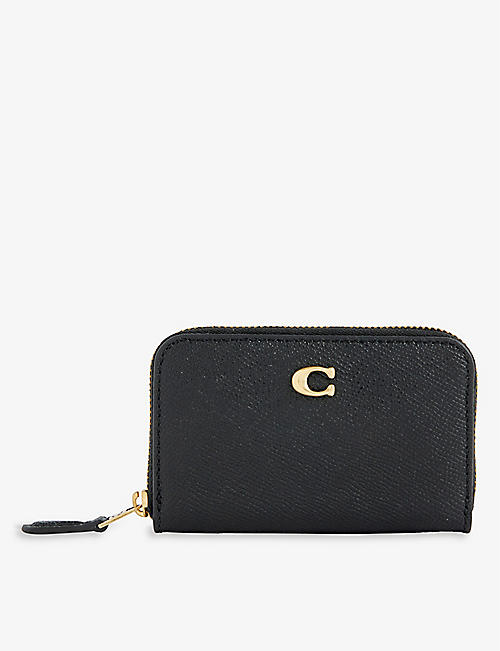 COACH: Brand-embossed leather wallet
