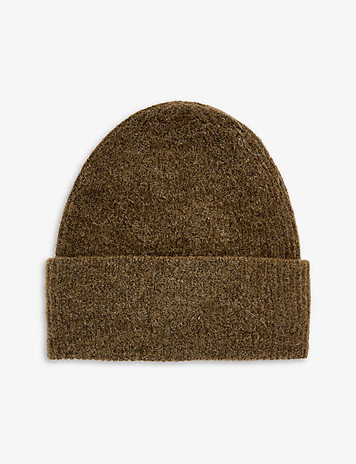 SAMSOE SAMSOE: Nor ribbed alpaca wool-blend knitted beanie hat