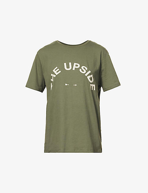 THE UPSIDE: Logo relaxed-fit organic-cotton T-shirt