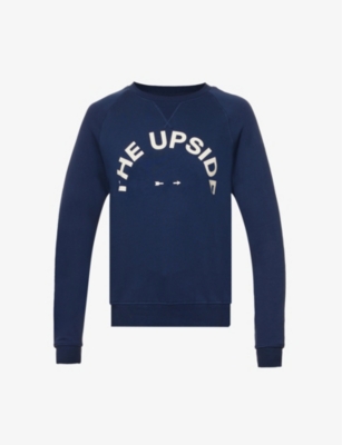 THE UPSIDE: Bondi Crew logo-print cotton-jersey sweatshirt