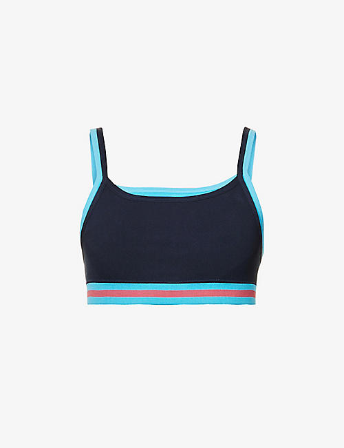 THE UPSIDE: Kelsey Seamless stretch-woven sports bra