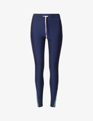 THE UPSIDE THE UPSIDE WOMENS NAVY KALA YOGA HIGH-RISE STRETCH-RECYCLED-POLYAMIDE LEGGINGS,61931436