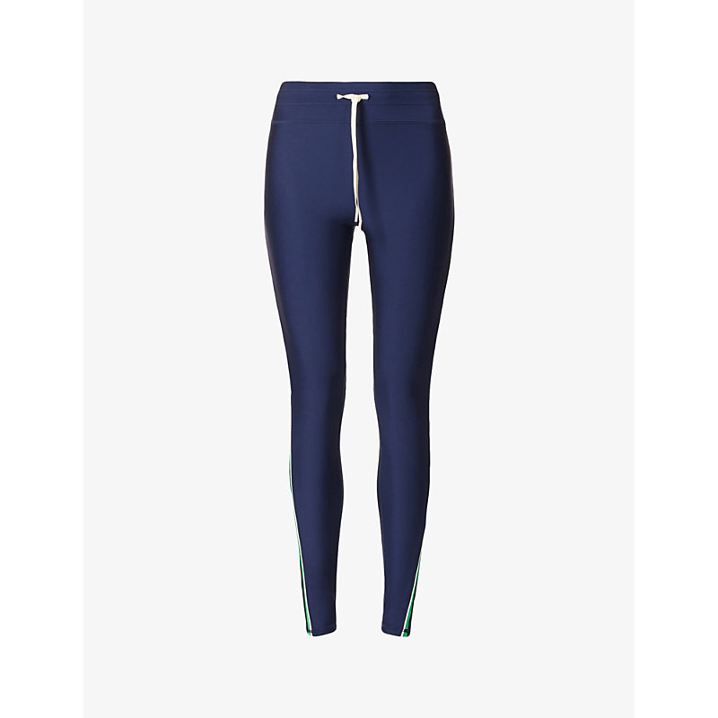 THE UPSIDE THE UPSIDE WOMENS NAVY KALA YOGA HIGH-RISE STRETCH-RECYCLED-POLYAMIDE LEGGINGS,61931436