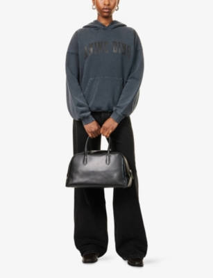 ANINE BING: Harvey logo-print cotton-jersey hoody