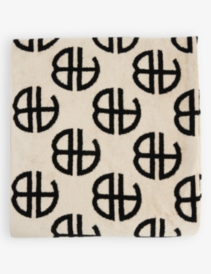 ANINE BING: Bahia monogram towel 157cm x 84cm