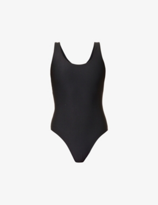 Anine Bing Black Jace One Piece Swimsuit In Black