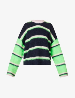 STINE GOYA: Lucs striped woven-knit jumper