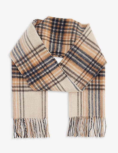 BARBOUR: Torridon checked wool scarf
