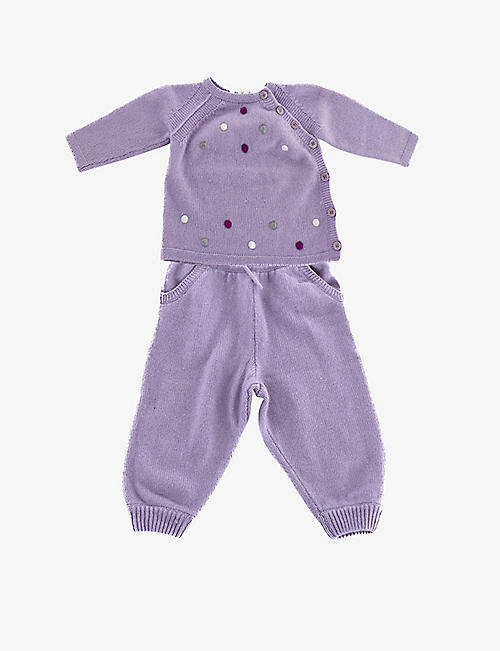 KIDSWEAR COLLECTIVE: Pre-loved Loro Piana cotton two-piece set 12-18 months
