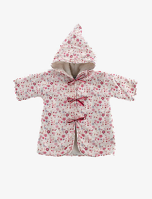 KIDSWEAR COLLECTIVE: Pre-loved Dior floral-print cotton bathrobe 0-3 months