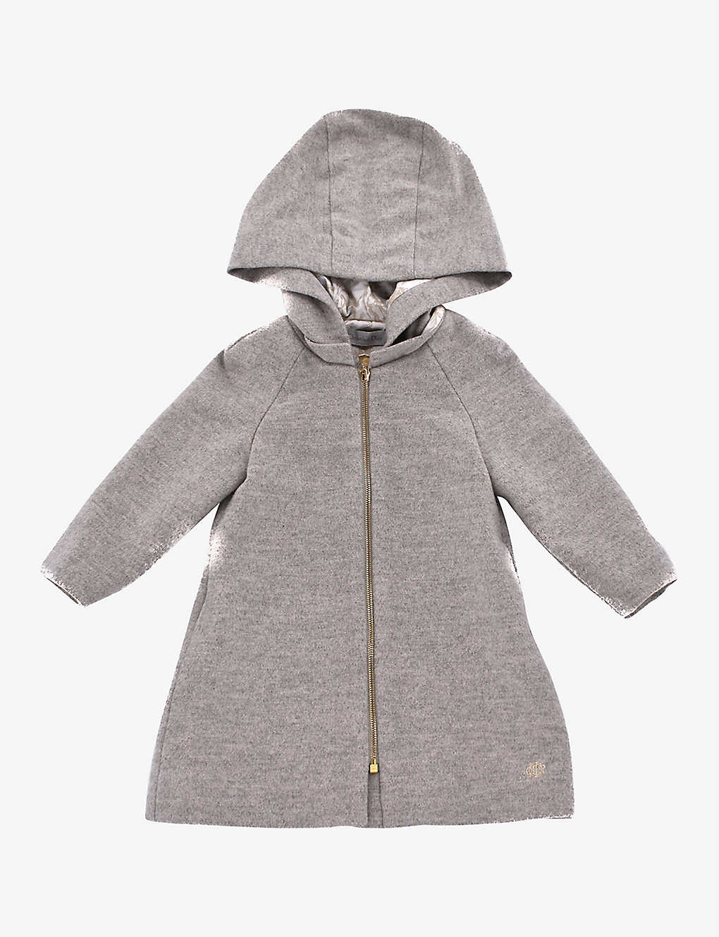 Kidswear Collective Girls Grey Kids Pre-loved Dior Woold-blend Coat
