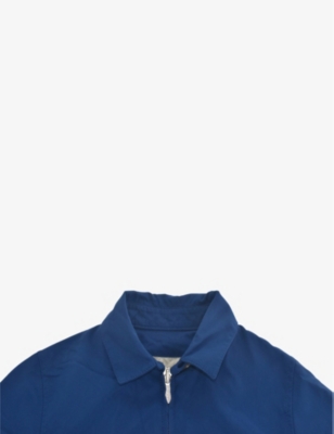 Shop Kidswear Collective Pre-loved Loro Piana Woven Jacket In Blue