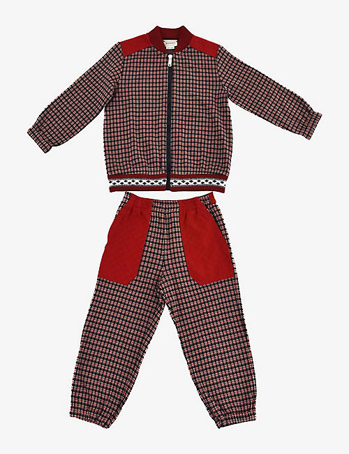 KIDSWEAR COLLECTIVE: Pre-loved Gucci herringbone cotton tracksuit 3 years