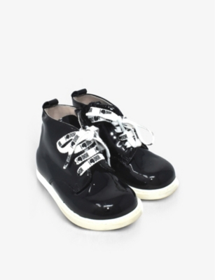 KIDSWEAR COLLECTIVE: Pre-loved Dior patent leather boots 0-23 months