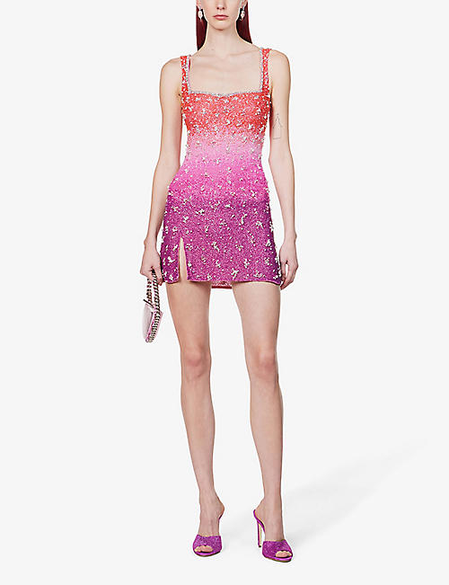 Selfridges & Co Clothing Dresses Casual Dresses Strawberry-print stretch-jersey mini dress 9-36 months 