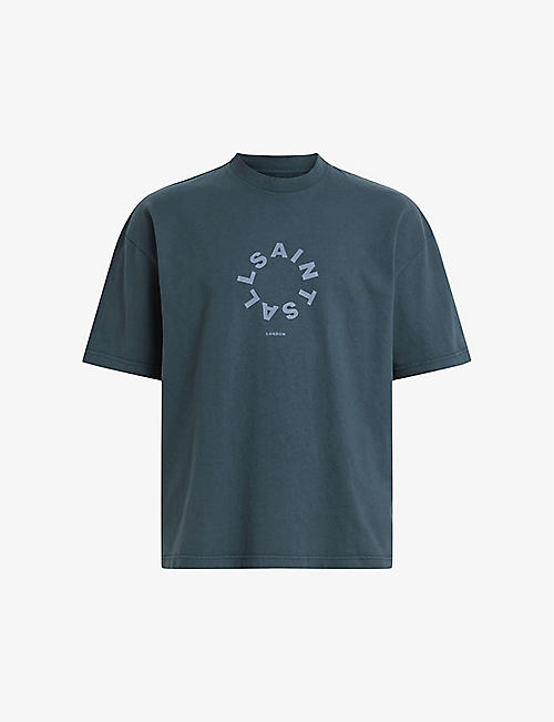 ALLSAINTS: Tierra brand-print organic cotton-jersey T-shirt